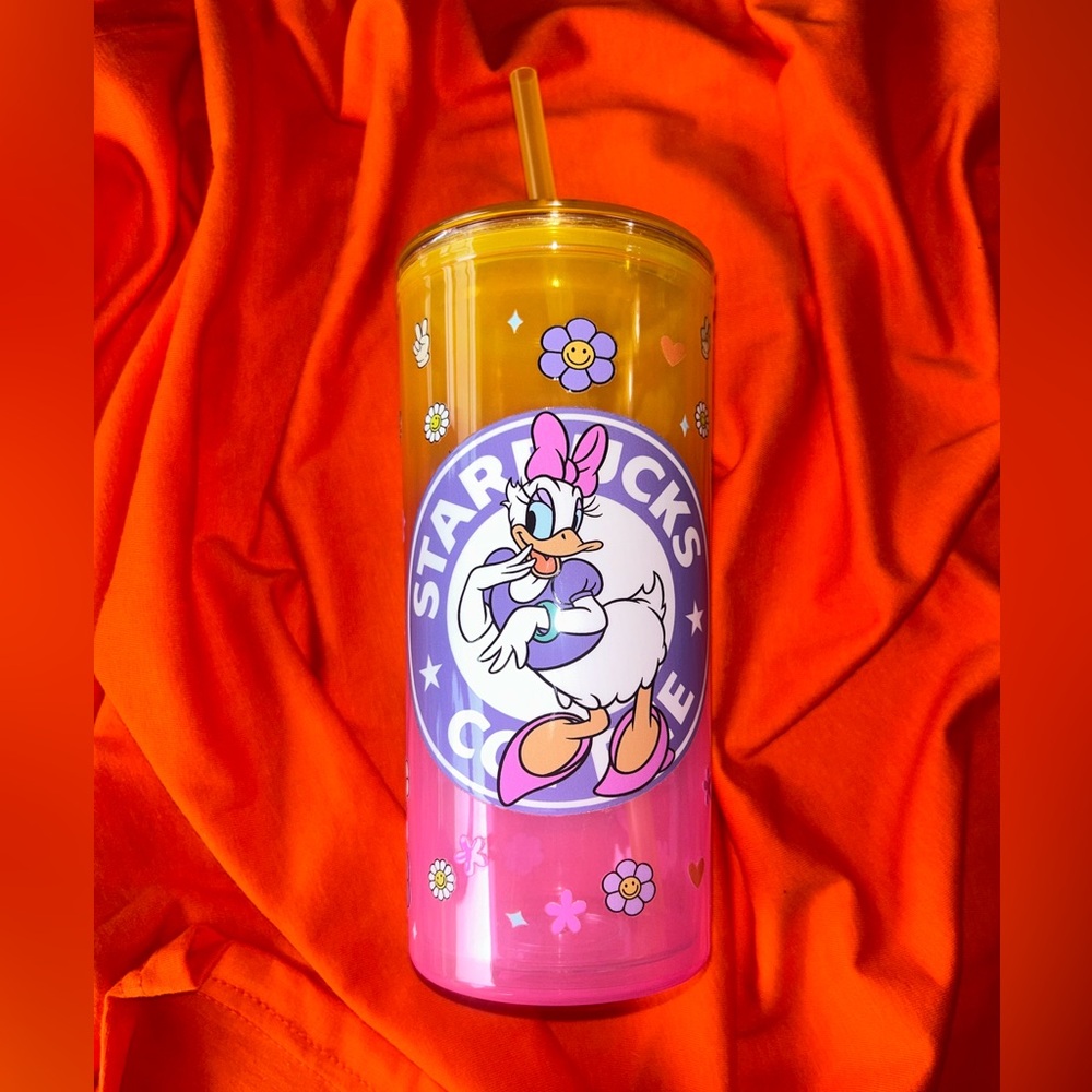Daisy Pink & Yellow 21oz Acrylic Tumbler